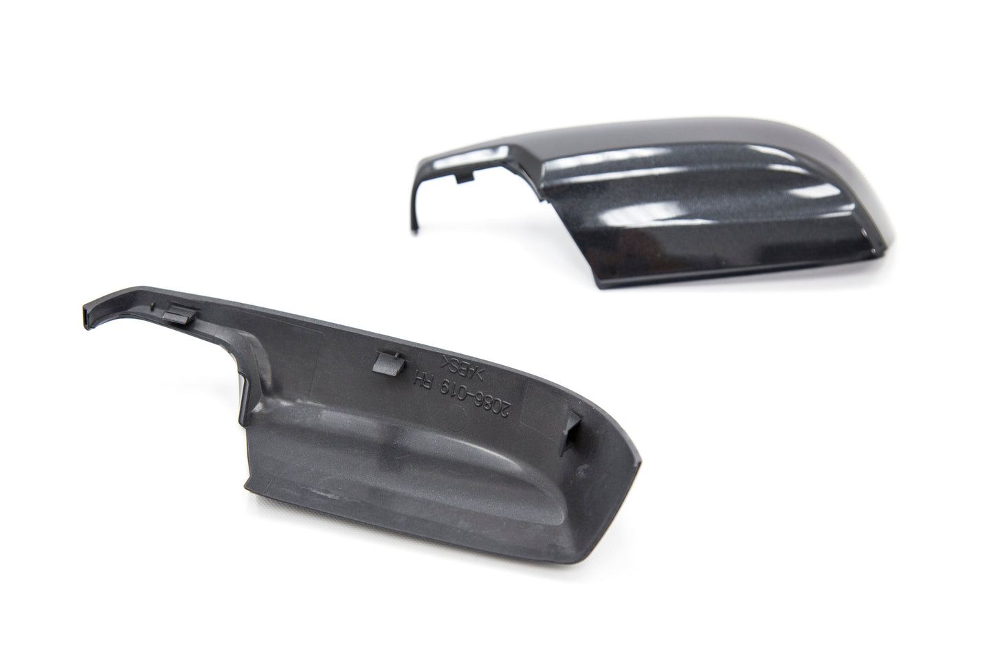 OLM Paint Matched Lower Mirror Covers - Dark Gray Metallic / Asphalt - 2015-2021 Subaru WRX / STI / 2015-2017 Crosstrek / 2015-2016 Impreza by OLM