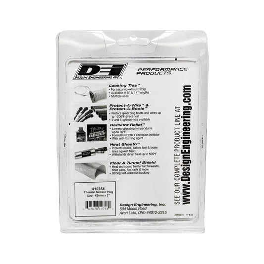 Sensor Plug Thermal Cap, 62 mm I.D. x 2 in., 63.2 O.D. by Design Engineering