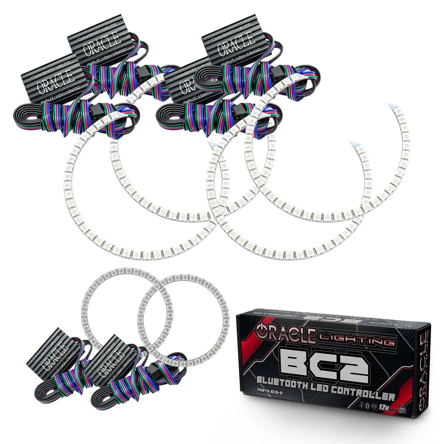 ORACLE Lighting 2005-2010 Dodge Charger LED Headlight Halo Kit by ORACLE Lighting