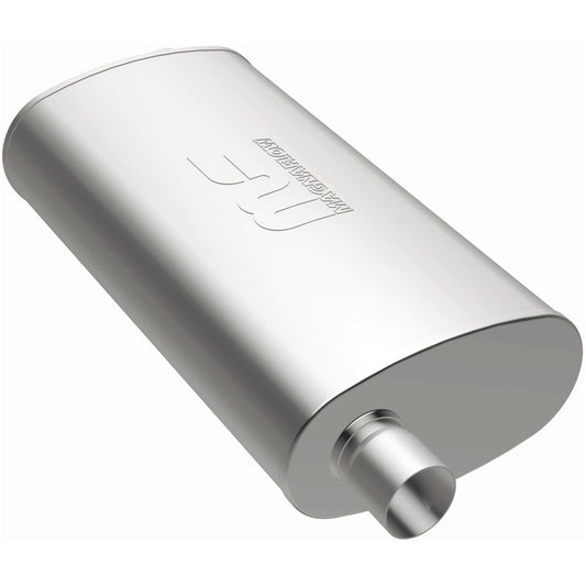 Straight-Through Performance Muffler; 2.25in. Offset/Offset; 4x14x9 Body by MagnaFlow Exhaust Products