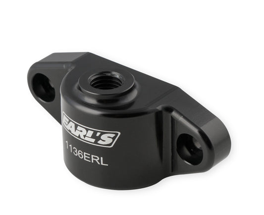 Earl's Oil Cooler Block-Off w/ 12mm x 1.5 Port - Fits Factory Sensor by Earl's Performance