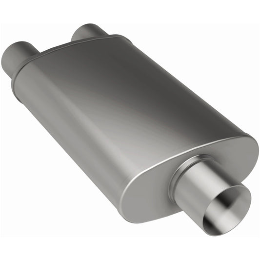 Straight-Through Performance Muffler; 3/2.5in. Center/Dual; 5x14x8 Body by MagnaFlow Exhaust Products