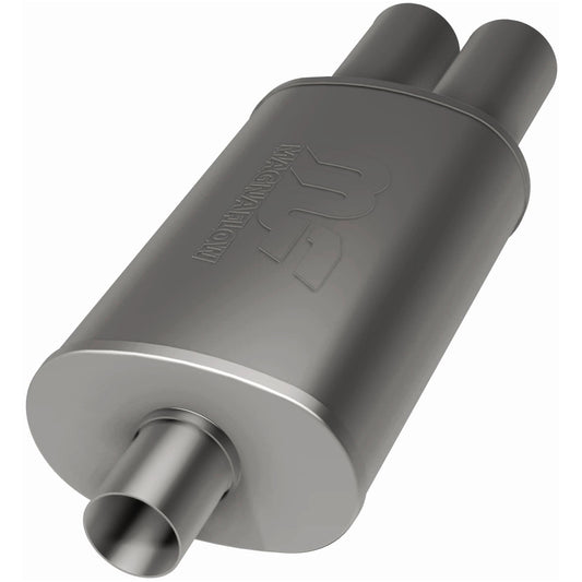 Straight-Through Performance Muffler; 2.25/3.125in. Center/Dual; 5x14x8 Body by MagnaFlow Exhaust Products