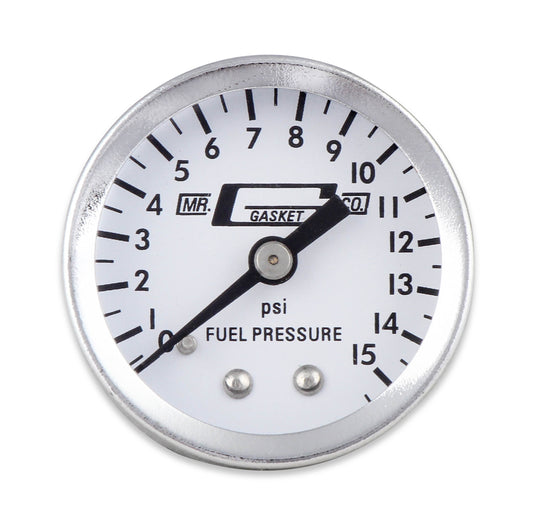 Mr. Gasket Fuel Block with 0-15 PSI Fuel Pressure Gauge by Mr Gasket