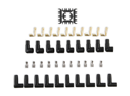 ACCEL 9001C, Spark Plug Wires, Pro Fit Ceramic, Spiral Core, 8mm, Black, Set by ACCEL