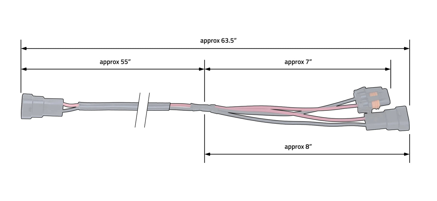 TRIGGER 14 Gauge Long Y Harness by ORACLE Lighting