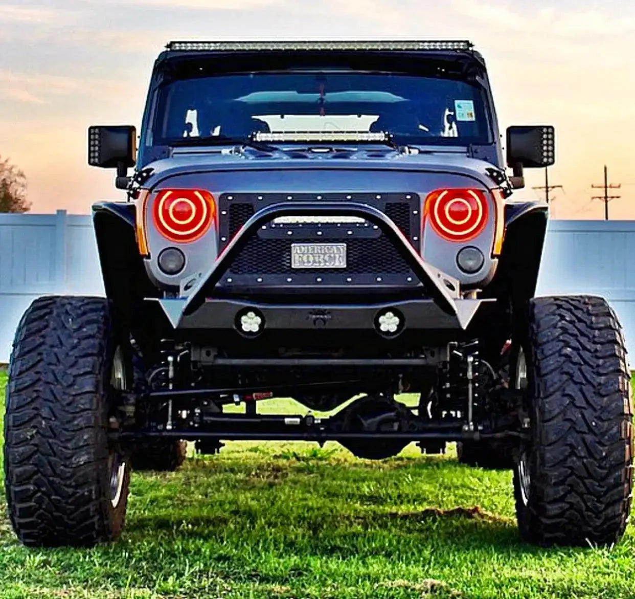 ORACLE Jeep JK Hood Mounting Brackets SM + Light Combo by ORACLE Lighting