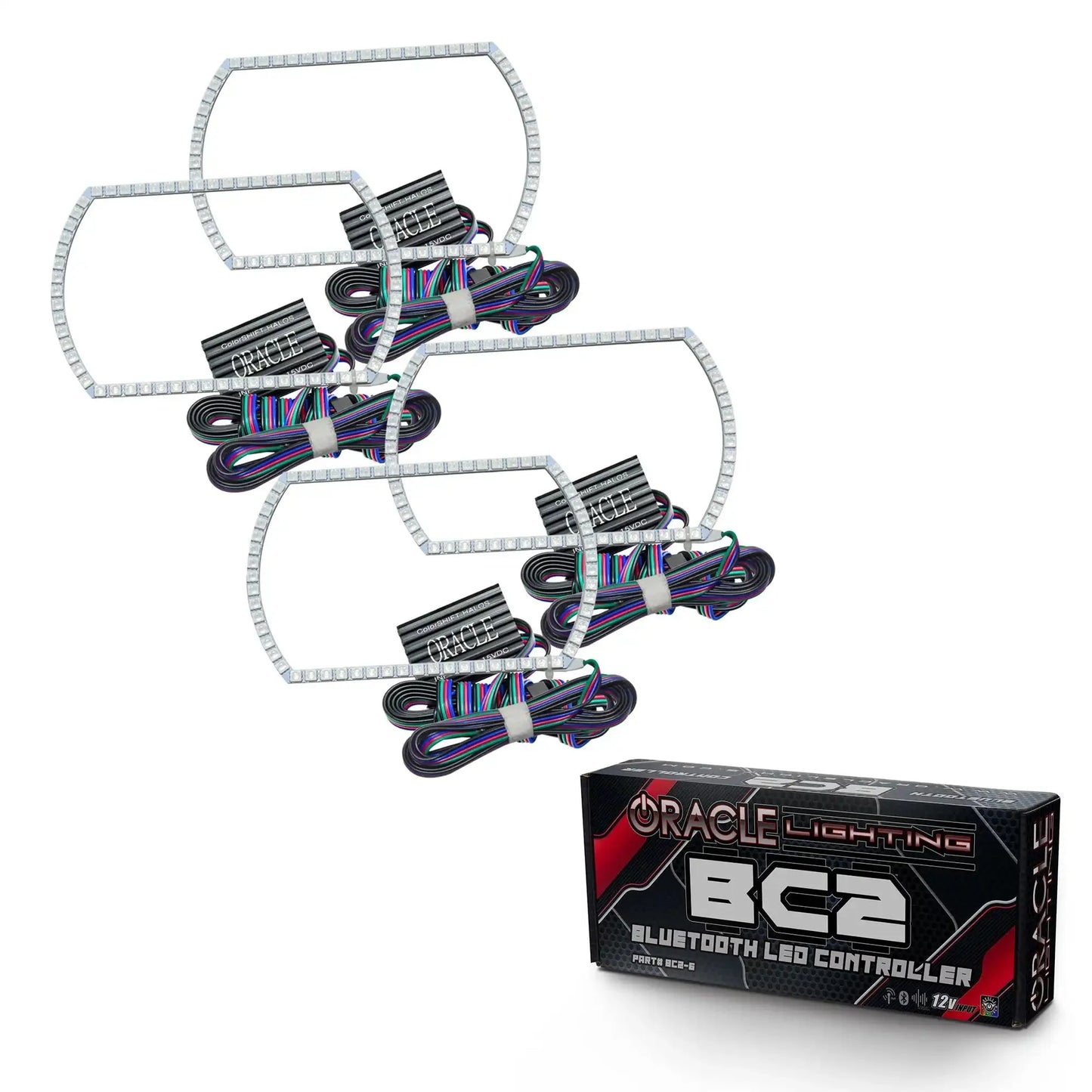 ORACLE Lighting 2007-2013 Chevrolet Silverado LED Headlight Halo Kit - Square Style by ORACLE Lighting
