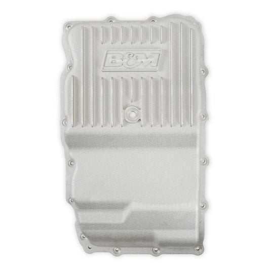 B&M Hi-Tek Heavy-Duty Deep Transmission Pan - GM 10L80 - Aluminum - Natural by B&M