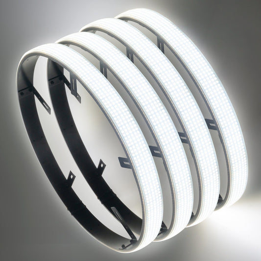 XTREME Illumination 5-Row LED Wheel Rings- WHITE - PRE-ORDER by ORACLE Lighting