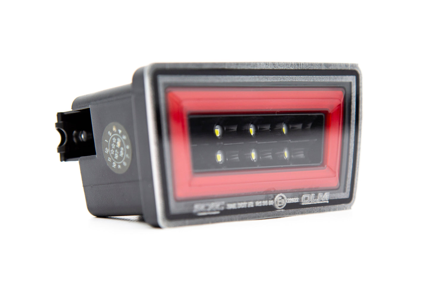 OLM NB+R F1 Rear Brake Light (Clear Lens, Gloss Black Base, Red Bar) - 15+ WRX / STI by OLM