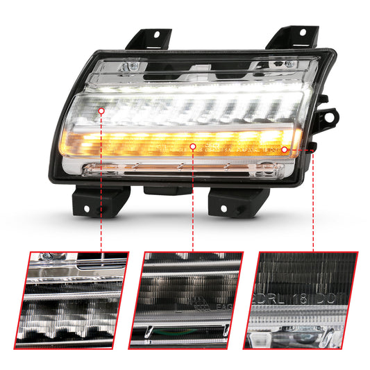 LED Chrome Clear w/ Sequential signal by ANZO USA