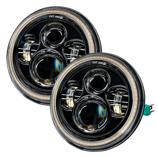 2007-2018 Jeep Wrangler JK Switchback LED Halo Headlights- DRL and Turn Signal by ORACLE Lighting