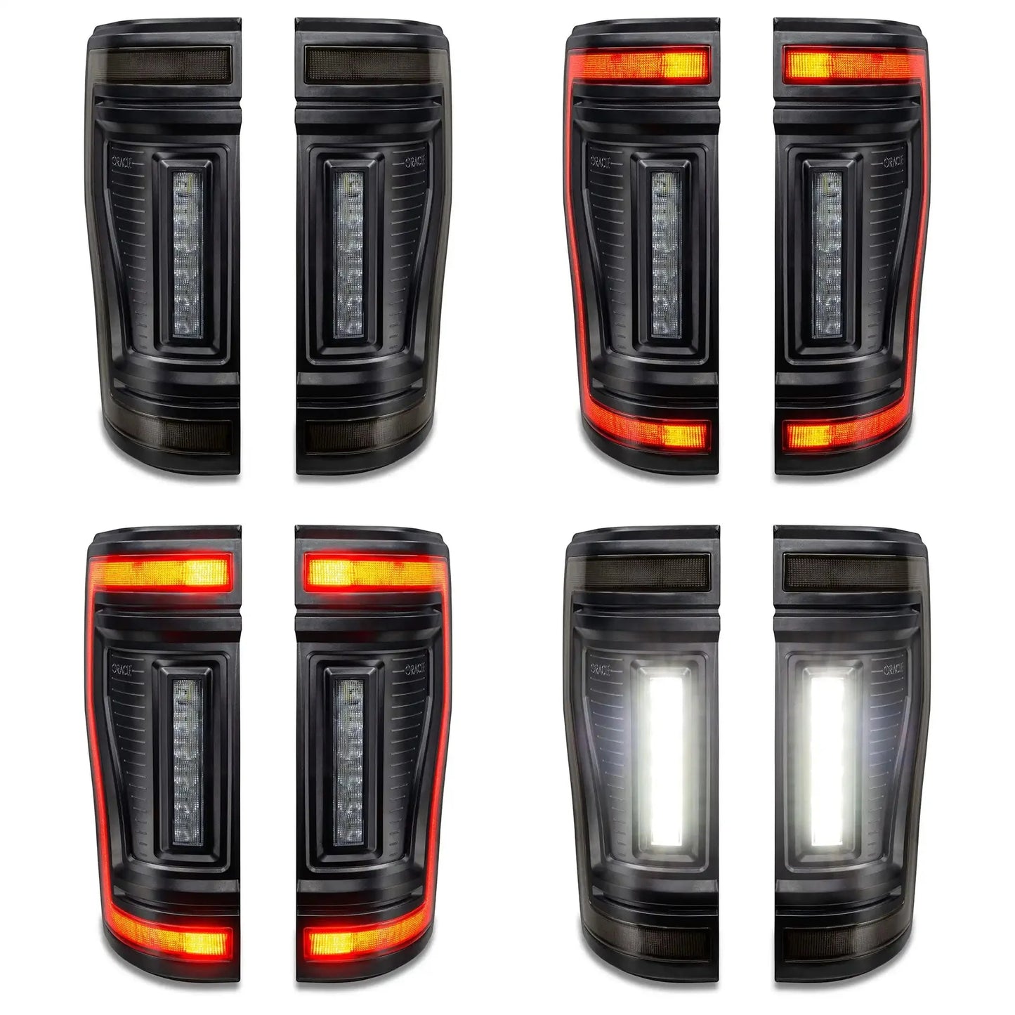 2017-2022 Ford F-250/350 Super Duty Flush Mount LED Tail Lights - Animated Turn Signals by ORACLE Lighting
