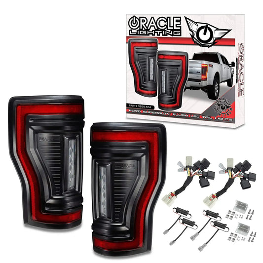 2017-2022 Ford F-250/350 Super Duty Flush Mount LED Tail Lights - Animated Turn Signals by ORACLE Lighting