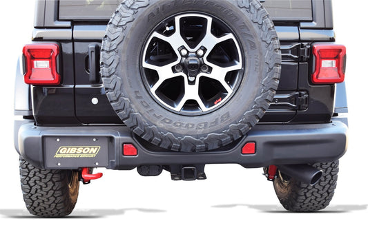 Black Elite Cat-Back Single Exhaust System; Black Ceramic by Gibson Performance Exhaust