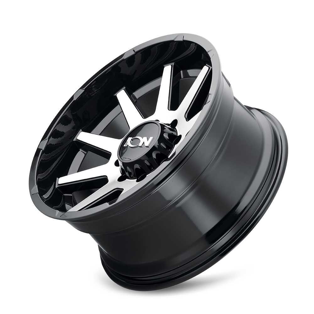 ION 143 GLOSS BLACK MACHINED 20X10 8-165.1 -19MM 125.2MM by Ion Alloy