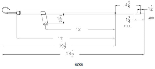 Fits 1965-1990 Chevrolet 396-454 Big Block with Oil Pan Mounted Dipstick. by Mr Gasket