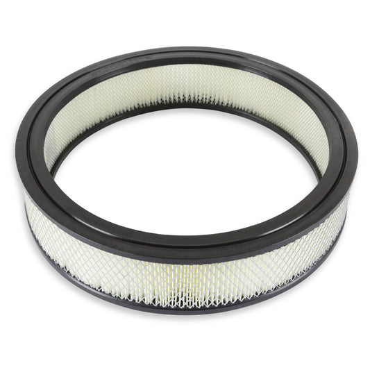Mr. Gasket Air Filter - 14 Inch x 3 Inch - Replacement - White by Mr Gasket