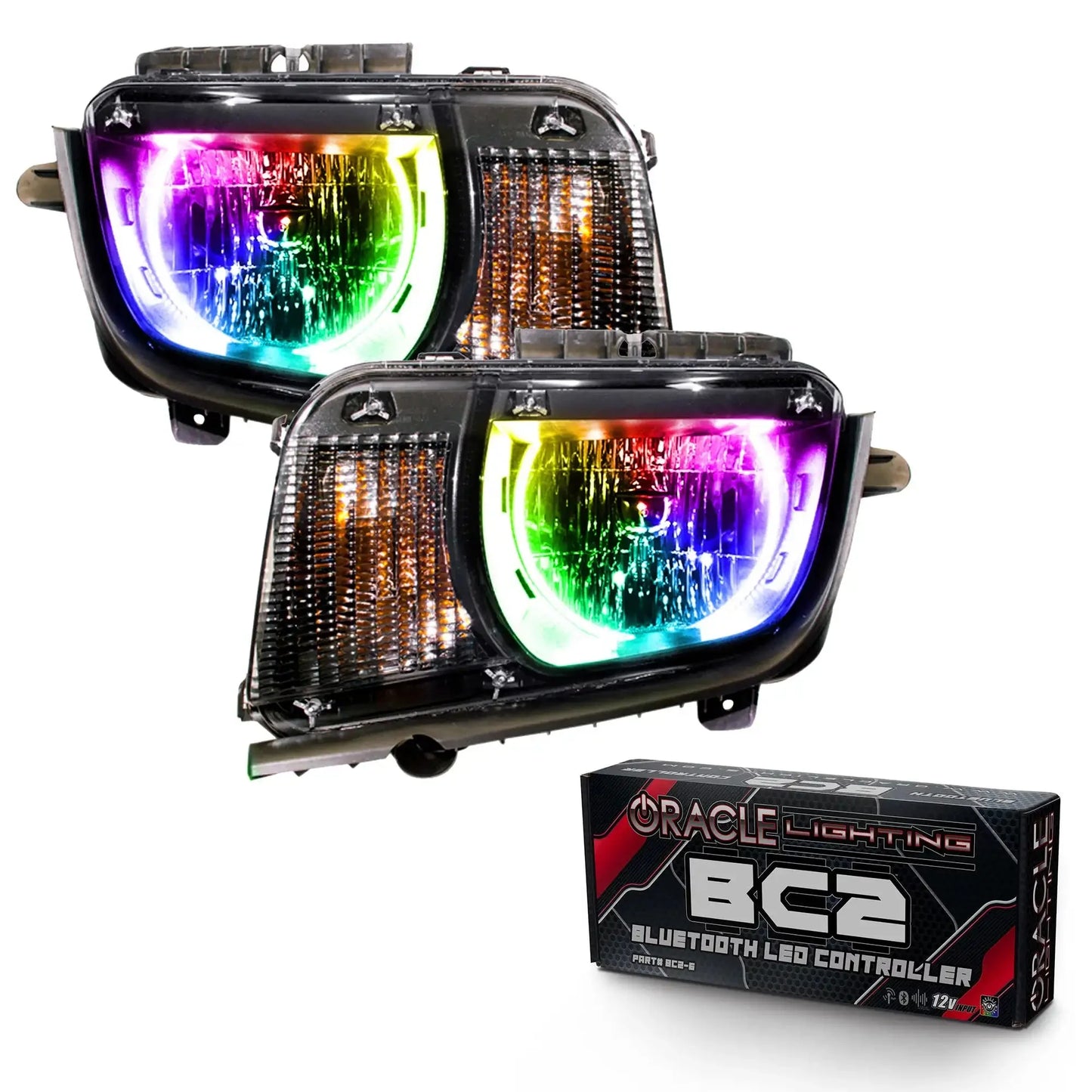 ORACLE Lighting 2010-2013 Chevrolet Camaro Non RS Pre-Assembled Halo Headlights by ORACLE Lighting