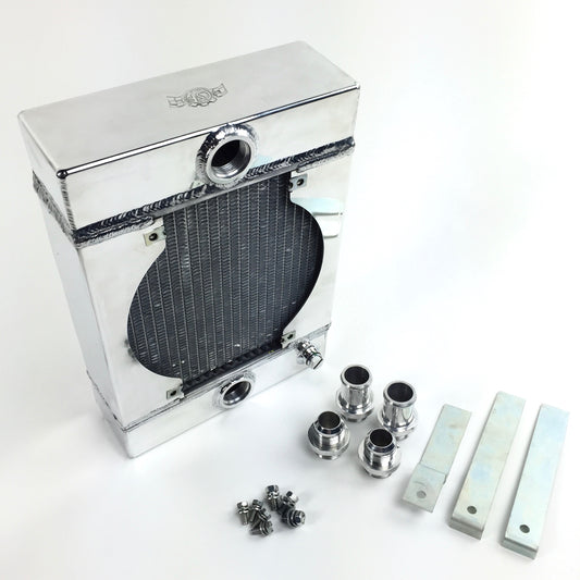 The KING Cooler - Ultimate Drag Race Radiator w/ SPAL Fan & Mounting Kit by CSF Cooling - Racing & High Performance Division