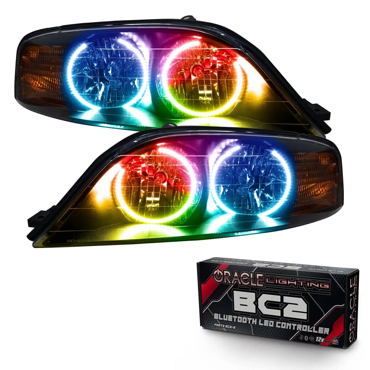 ORACLE Lighting 2000-2002 Lincoln LS Pre-Assembled Halo Headlights by ORACLE Lighting