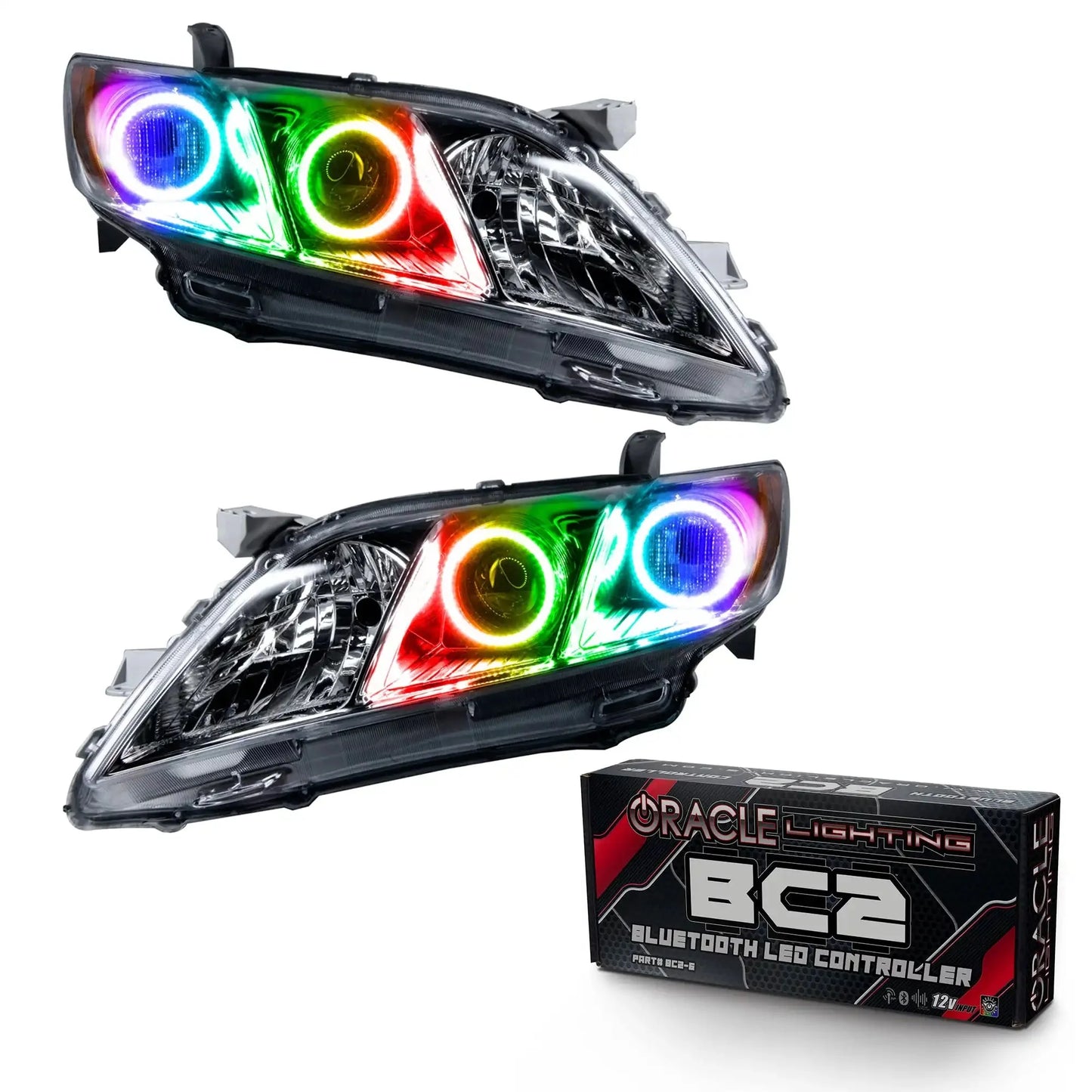 ORACLE Lighting 2007-2009 Toyota Camry Pre-Assembled Halo Headlights by ORACLE Lighting