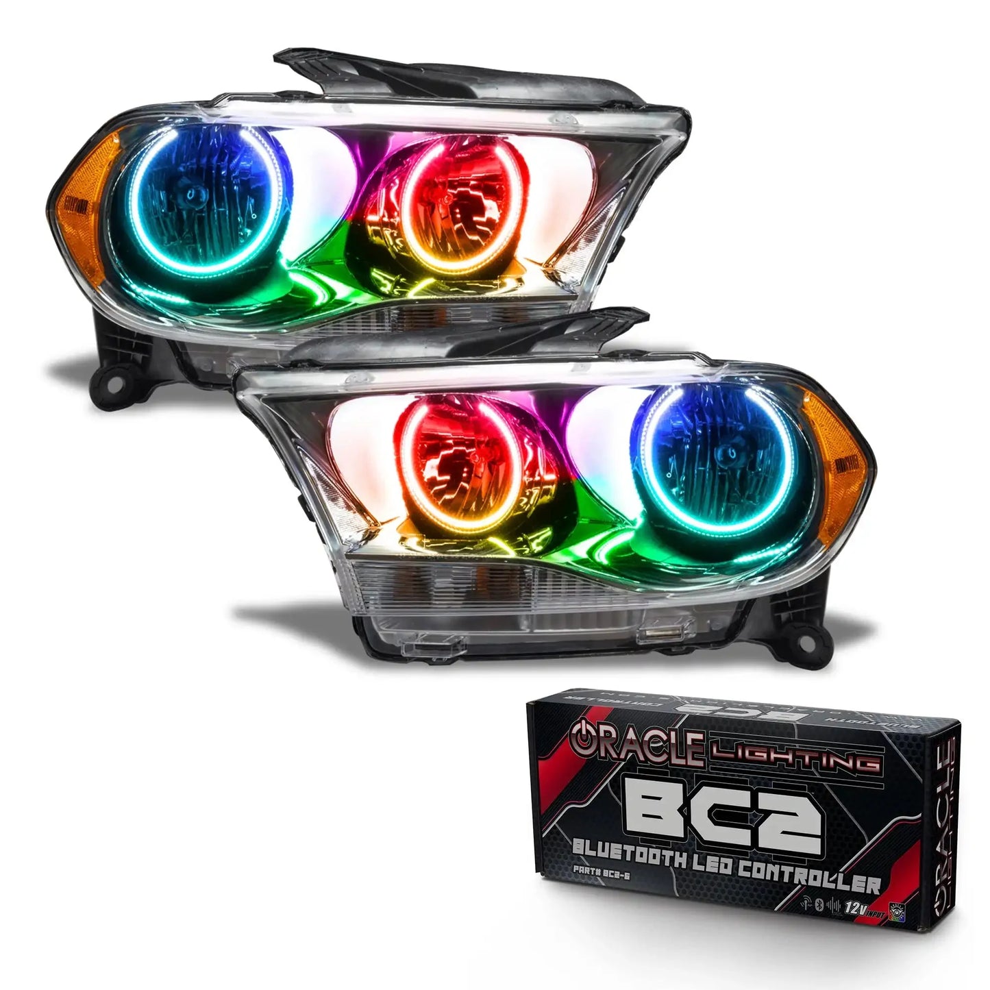 ORACLE Lighting 2011-2013 Dodge Durango Pre-Assembled Headlights Non-HID - Chrome Housing by ORACLE Lighting