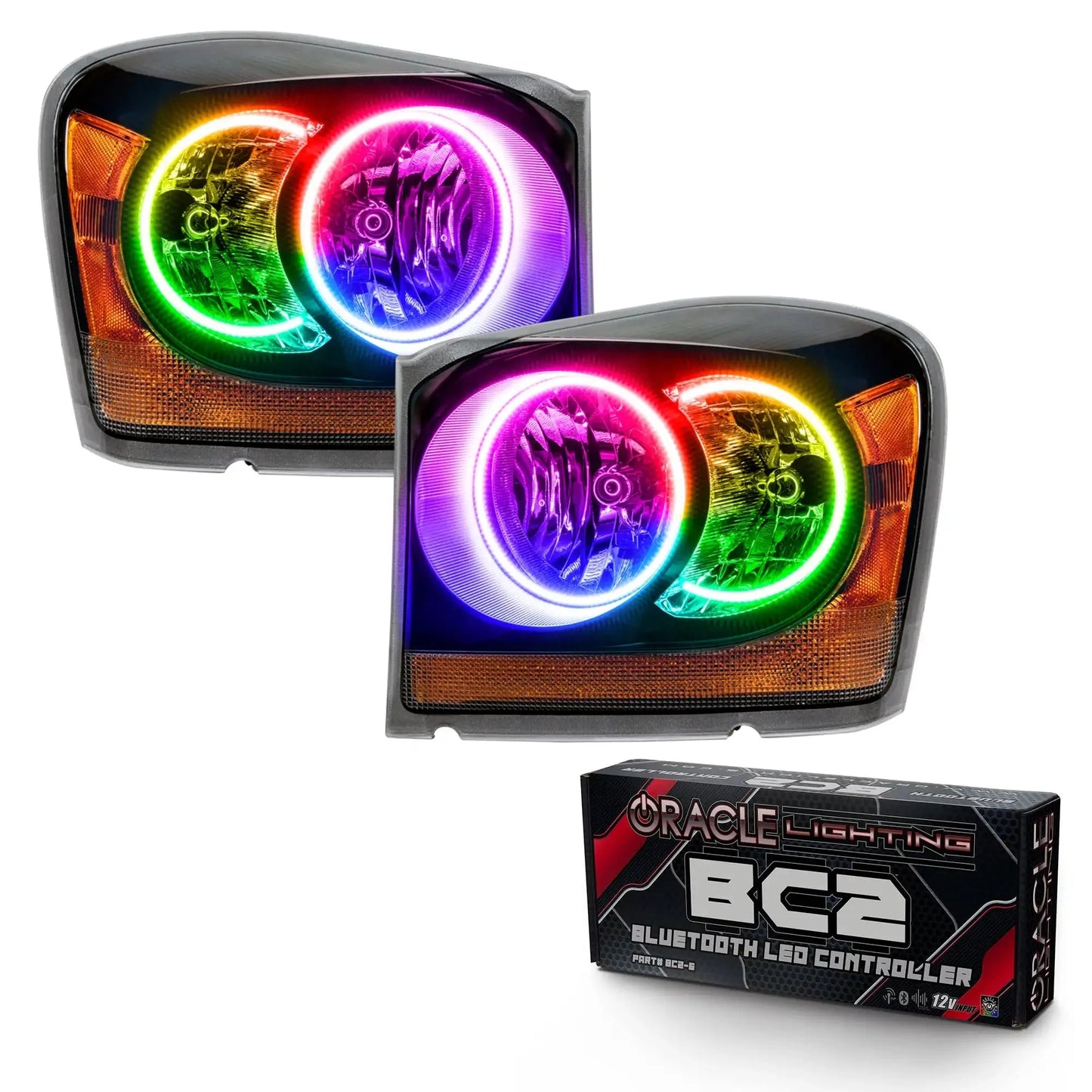 ORACLE Lighting 2004-2006 Dodge Durango Pre-Assembled Halo Headlights - Black Housing by ORACLE Lighting