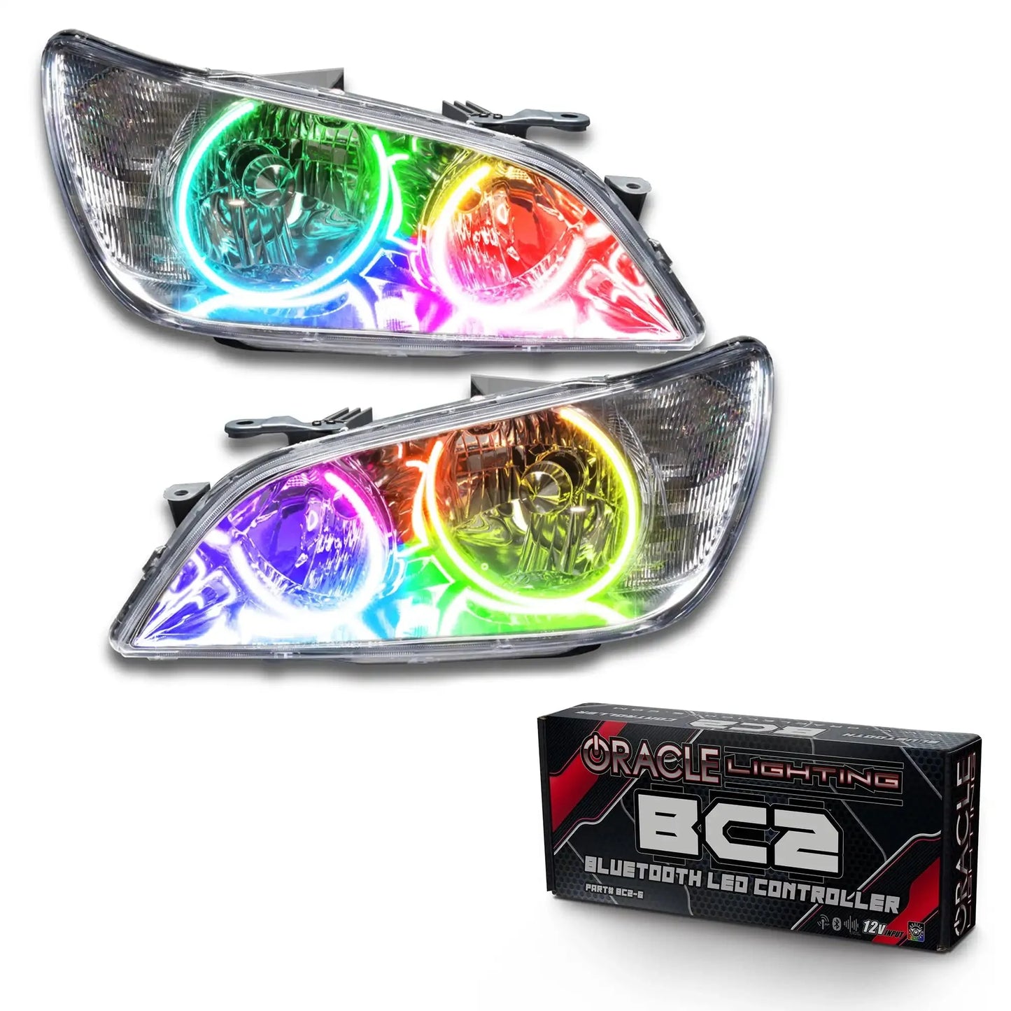 ORACLE Lighting 2001-2005 Lexus IS300 Pre-Assembled Halo Headlights-HID-Black Housing by ORACLE Lighting