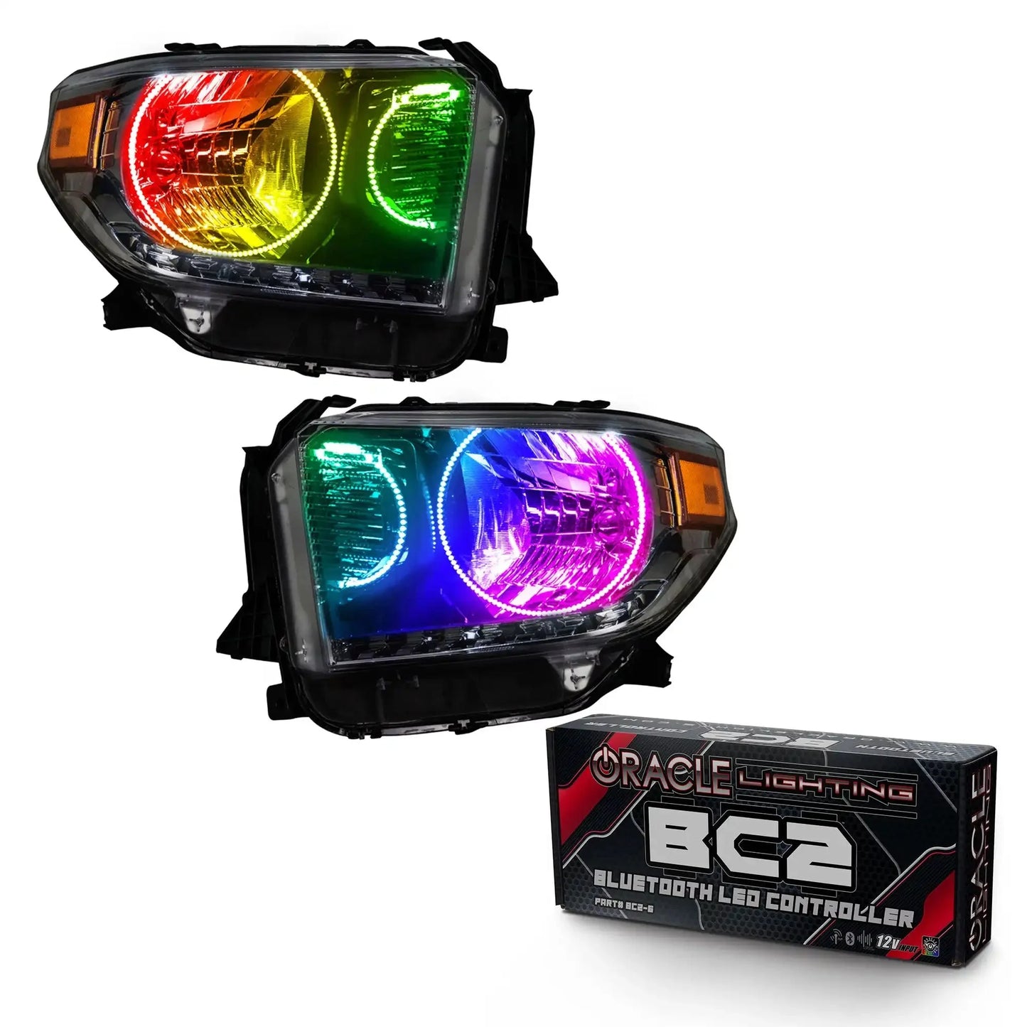 ORACLE Lighting 2014-2017 Toyota Tundra Pre-Assembled Halo Headlights - Dual Halo by ORACLE Lighting