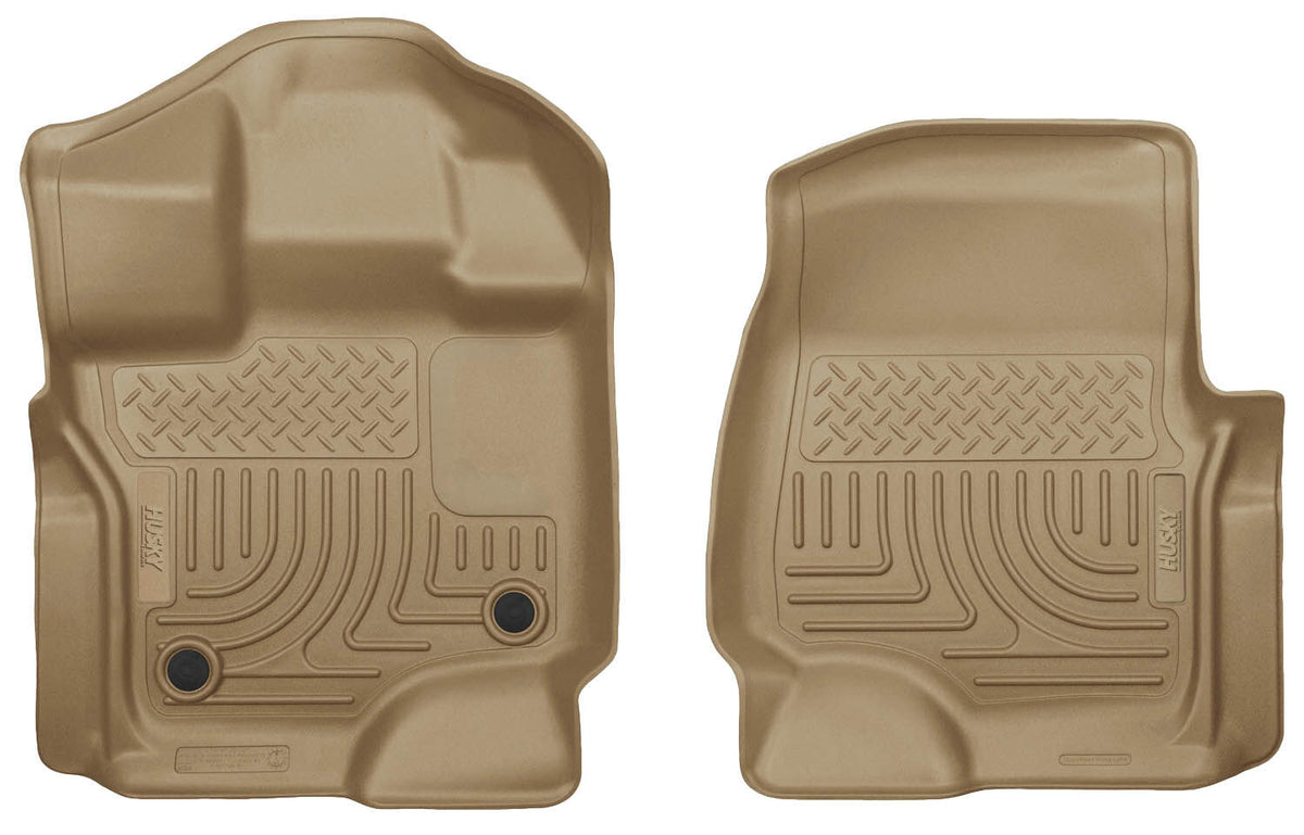Husky Liners Weatherbeater - Front Floor Liners – Fits 2015–2025 Ford F-150