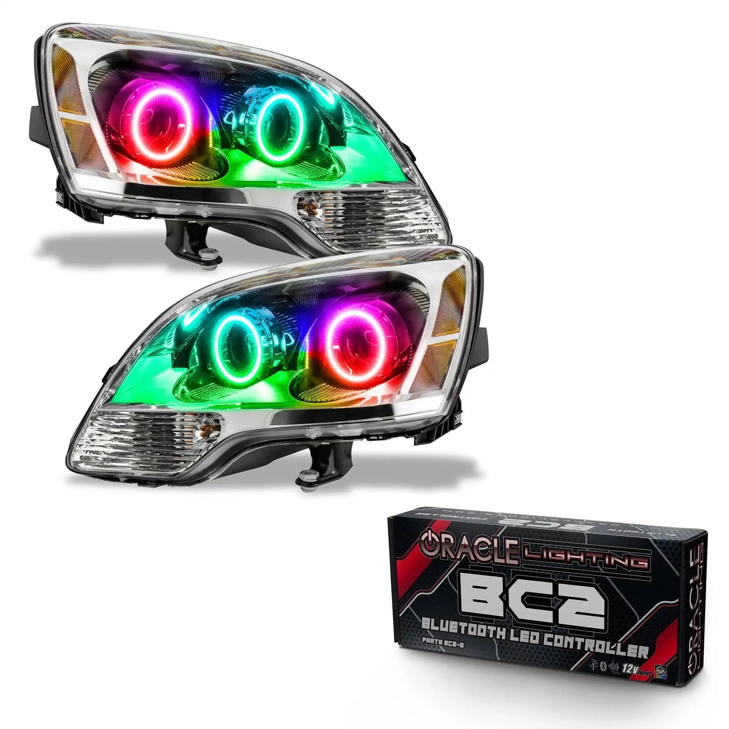 ORACLE Lighting 2008-2012 GMC Acadia Pre-Assembled Halo Headlights - 2nd Design - Halogen by ORACLE Lighting