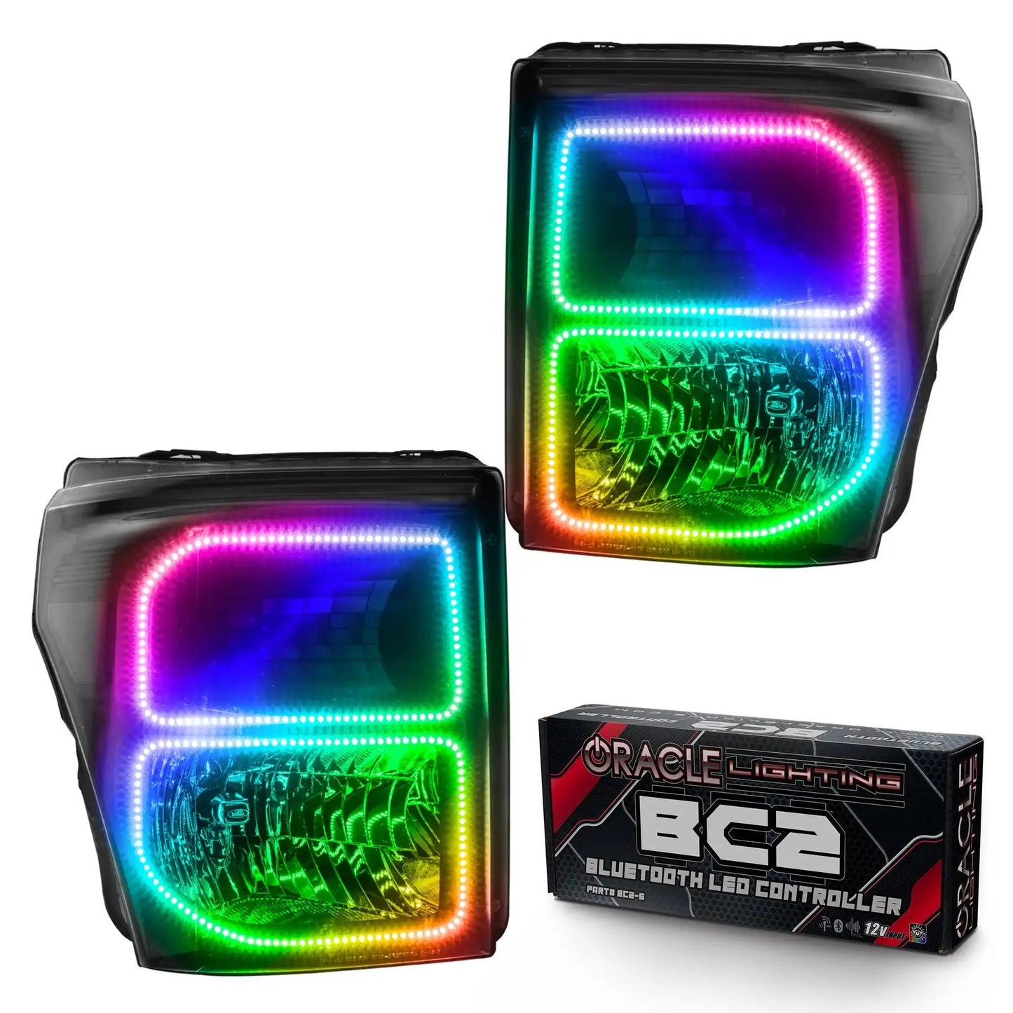ORACLE Lighting 2011-2016 Ford F-250/F-350 Super Duty Pre-Assembled Headlights - Black by ORACLE Lighting