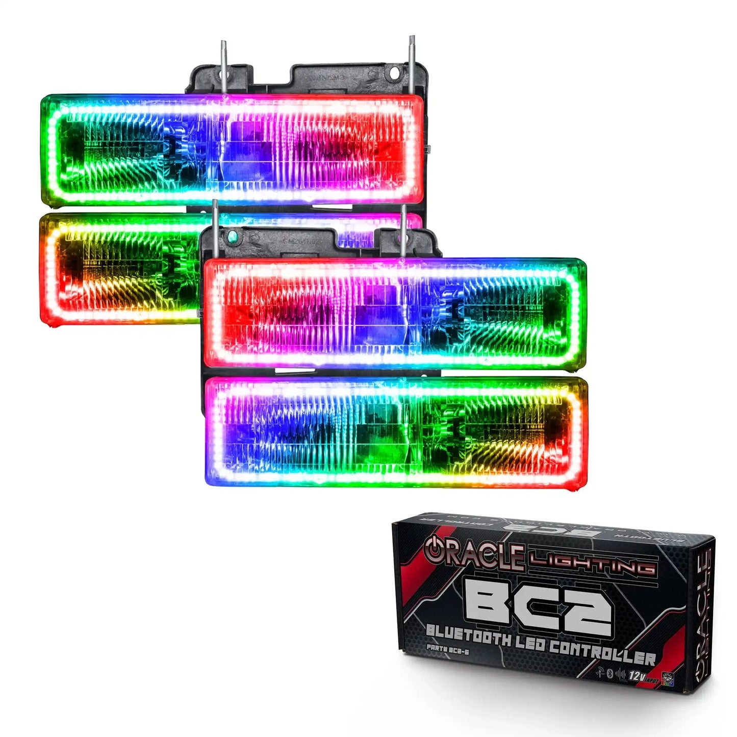 ORACLE Lighting 1988-2002 Chevrolet C10 Pre-Assembled Halo Headlights by ORACLE Lighting