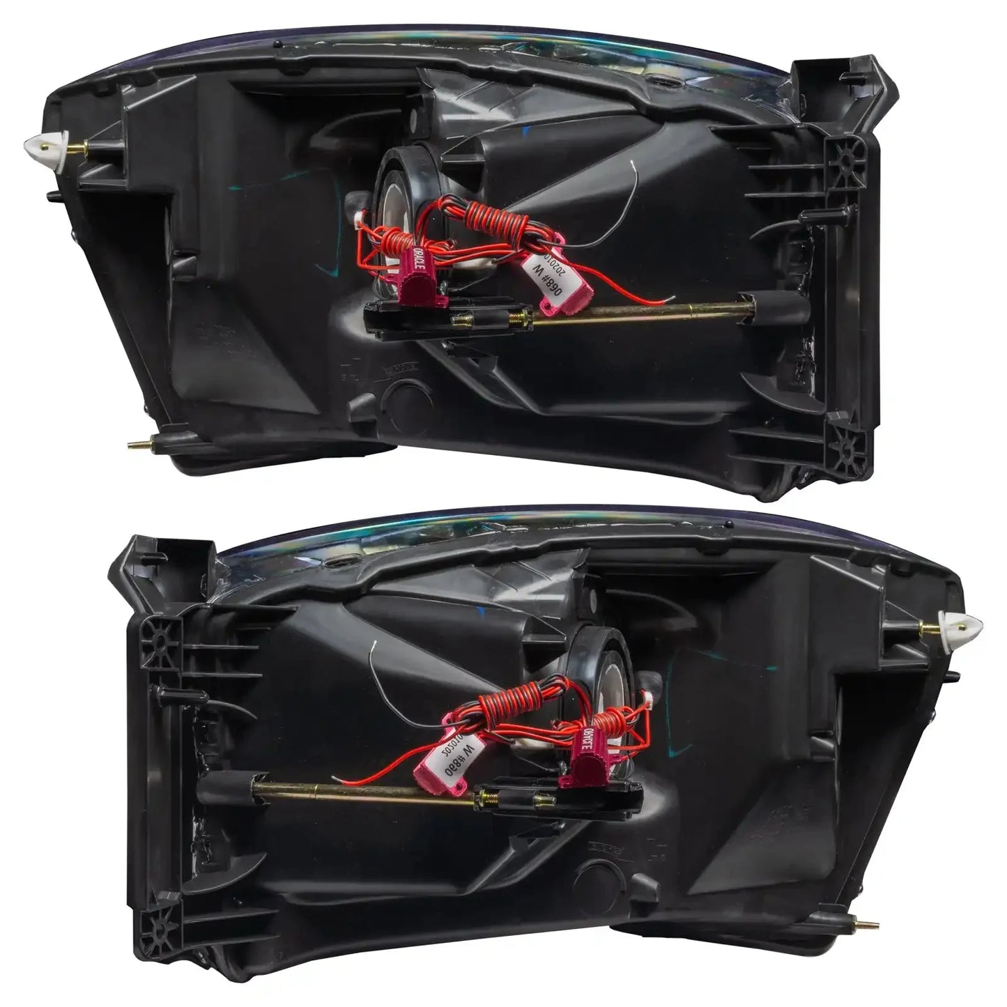 ORACLE Lighting 2007-2008 Dodge Ram Pre-Assembled Halo Headlights - Black by ORACLE Lighting