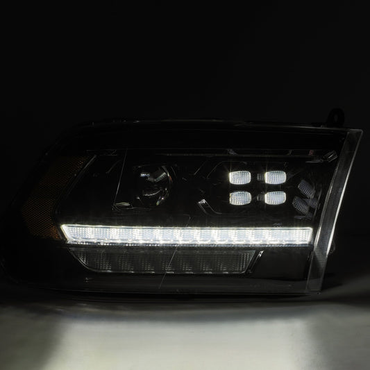 LED Projector Headlights in Alpha- Black by AlphaRex