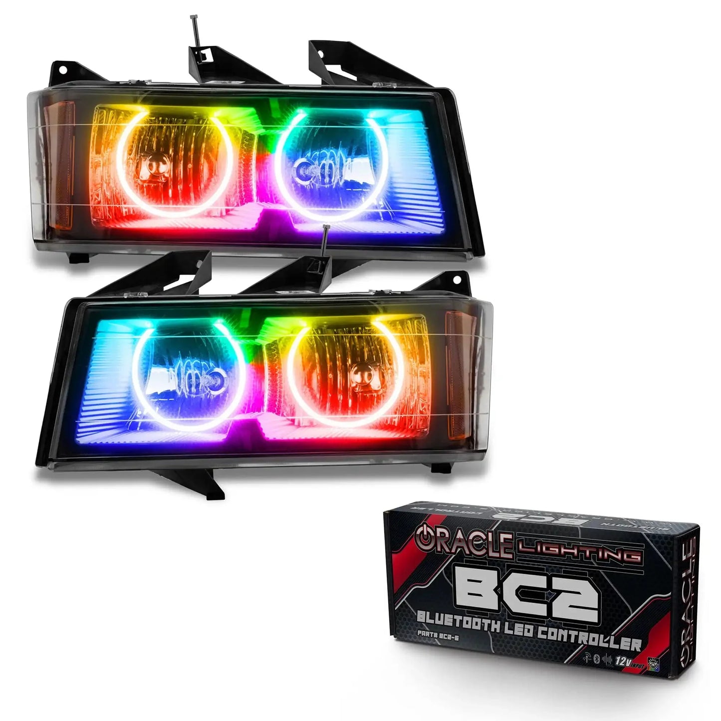 ORACLE Lighting 2004-2012 Chevrolet Colorado Pre-Assembled LED Halo Headlights by ORACLE Lighting