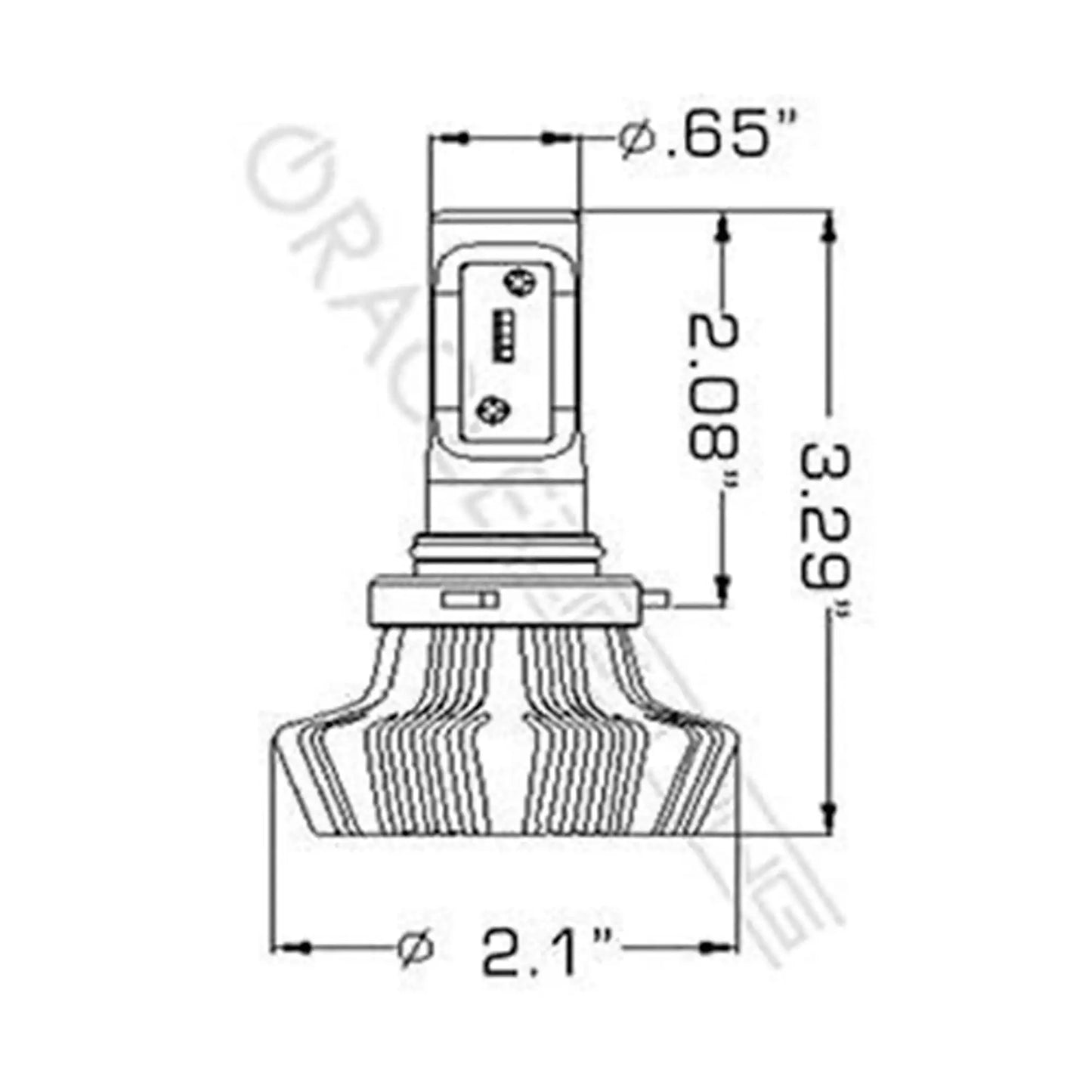 ORACLE Lighting 9005 - 4,000+ Lumen LED Light Bulb Conversion Kit (High Beam) by ORACLE Lighting