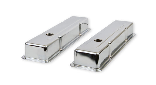 Mr. Gasket Chrome Valve Covers - Dual Cap Holes by Mr Gasket