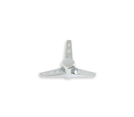 Mr. Gasket Air Cleaner Wing Nut - Tri-Bar - Chrome by Mr Gasket