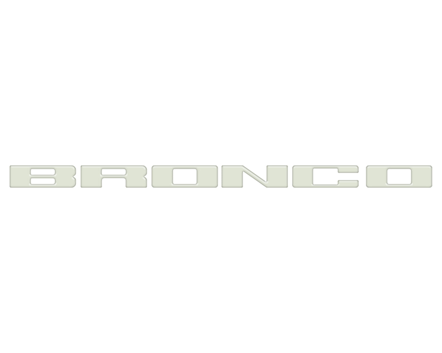 Front Grille Letter Overlays Fits 2021-2026 Ford Bronco by Tufskinz.com