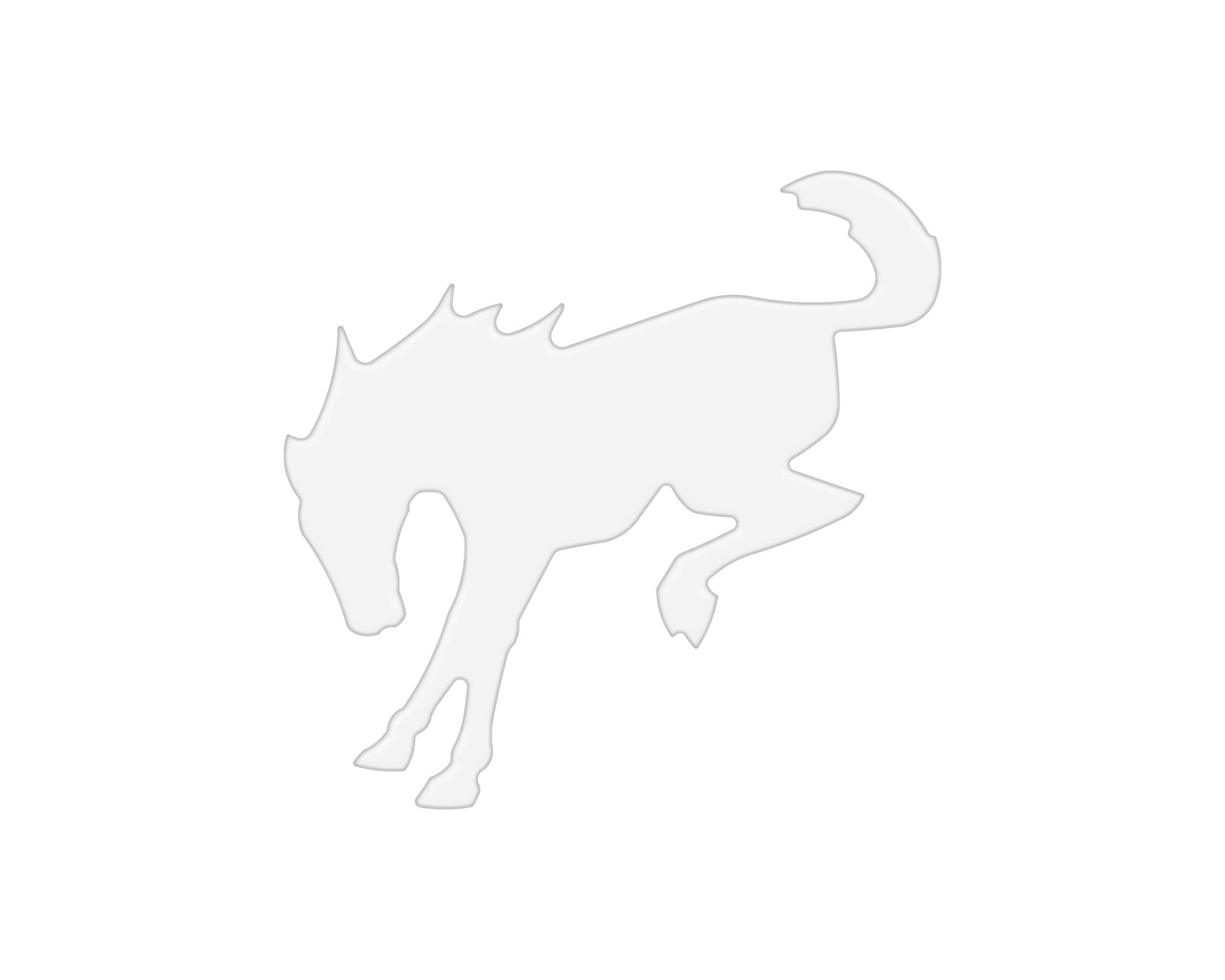 Bucking Bronco Trunk Emblem Inserts Fits 2022-2026 Ford Bronco by Tufskinz.com