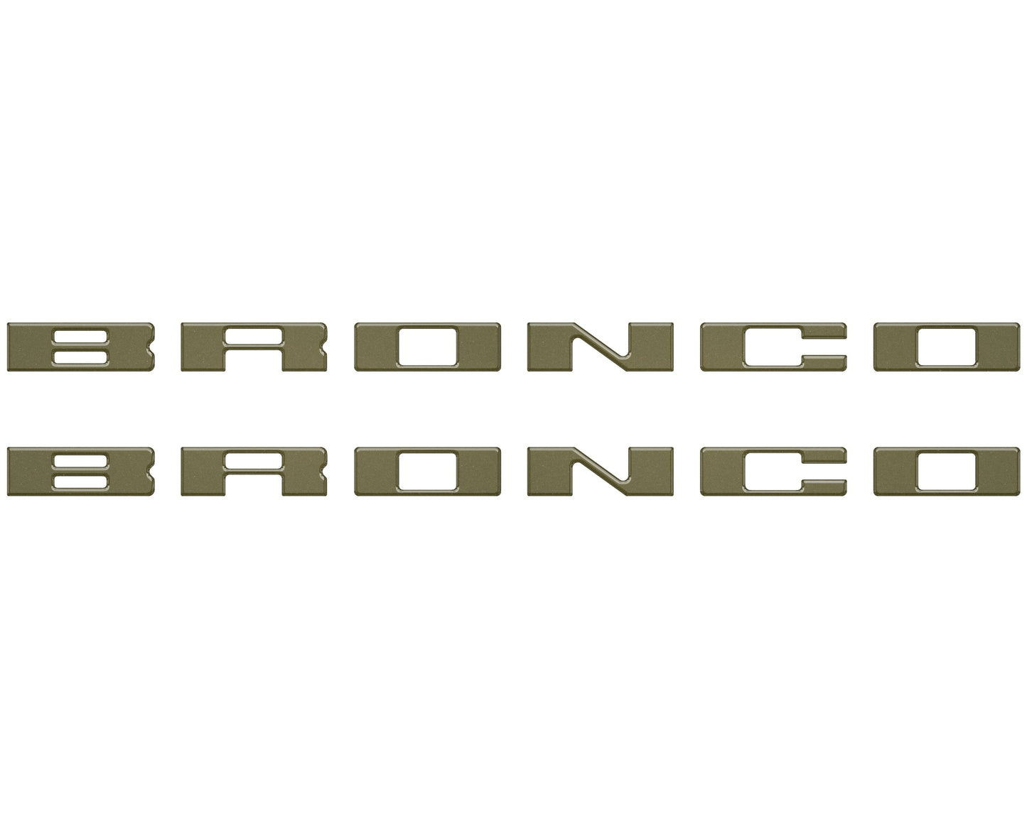 Bronco Running Board Letter Inserts/Overlays Fits 2021-2026 Ford Bronco by Tufskinz.com