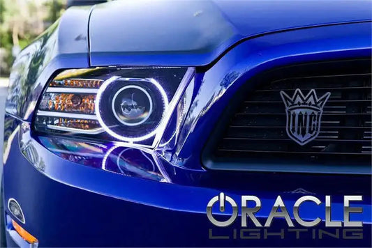 2013-2014 Ford Mustang ORACLE Halo Kit - HID (Projector) Style by ORACLE Lighting