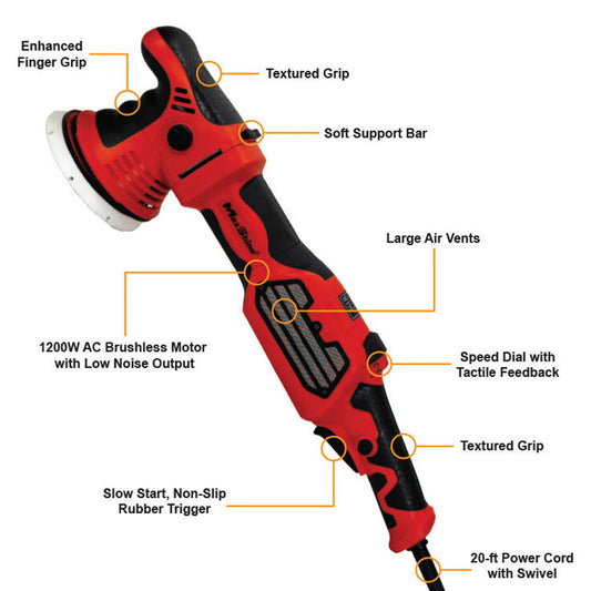 MB21 Pro 21mm Dual Action Brushless Car Polisher by MaxshineUSA