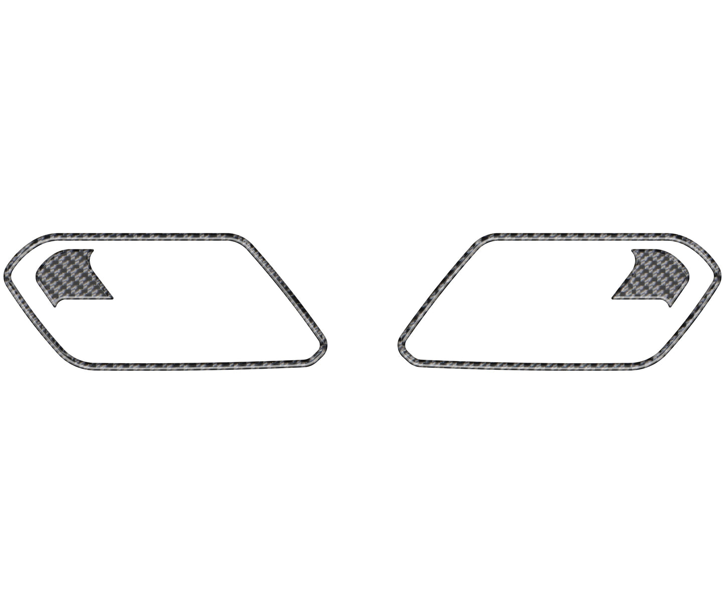 Door Handle Accent Trim Fits 2023-2026 Chevrolet Colorado & GMC Canyon by Tufskinz.com