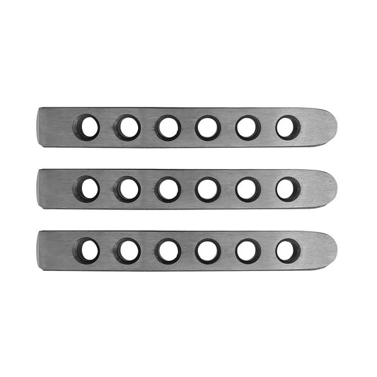 07-18 Jeep JK 2-Door Aluminum Door Handle Insert; 3-Pieces by DV8 Offroad