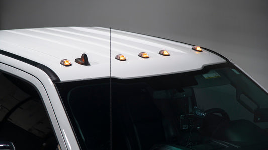 OLM Cab Light Replacement Set (Clear Lens/Amber Light) - 2017-2022 Ford Super Duty F250/F350 by OLM