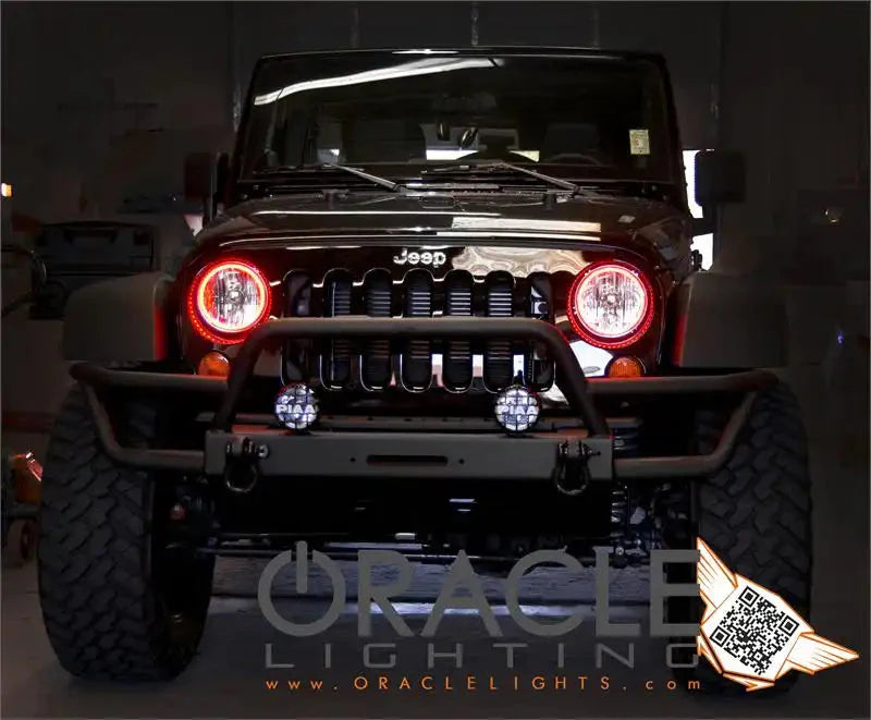 ORACLE Lighting 2007-2017 Jeep Wrangler JK LED Headlight Halo Kit by ORACLE Lighting